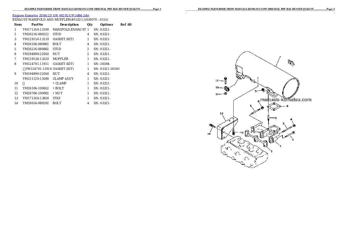 Protected: 3D84-2D S/N 00292-UP Partsbook