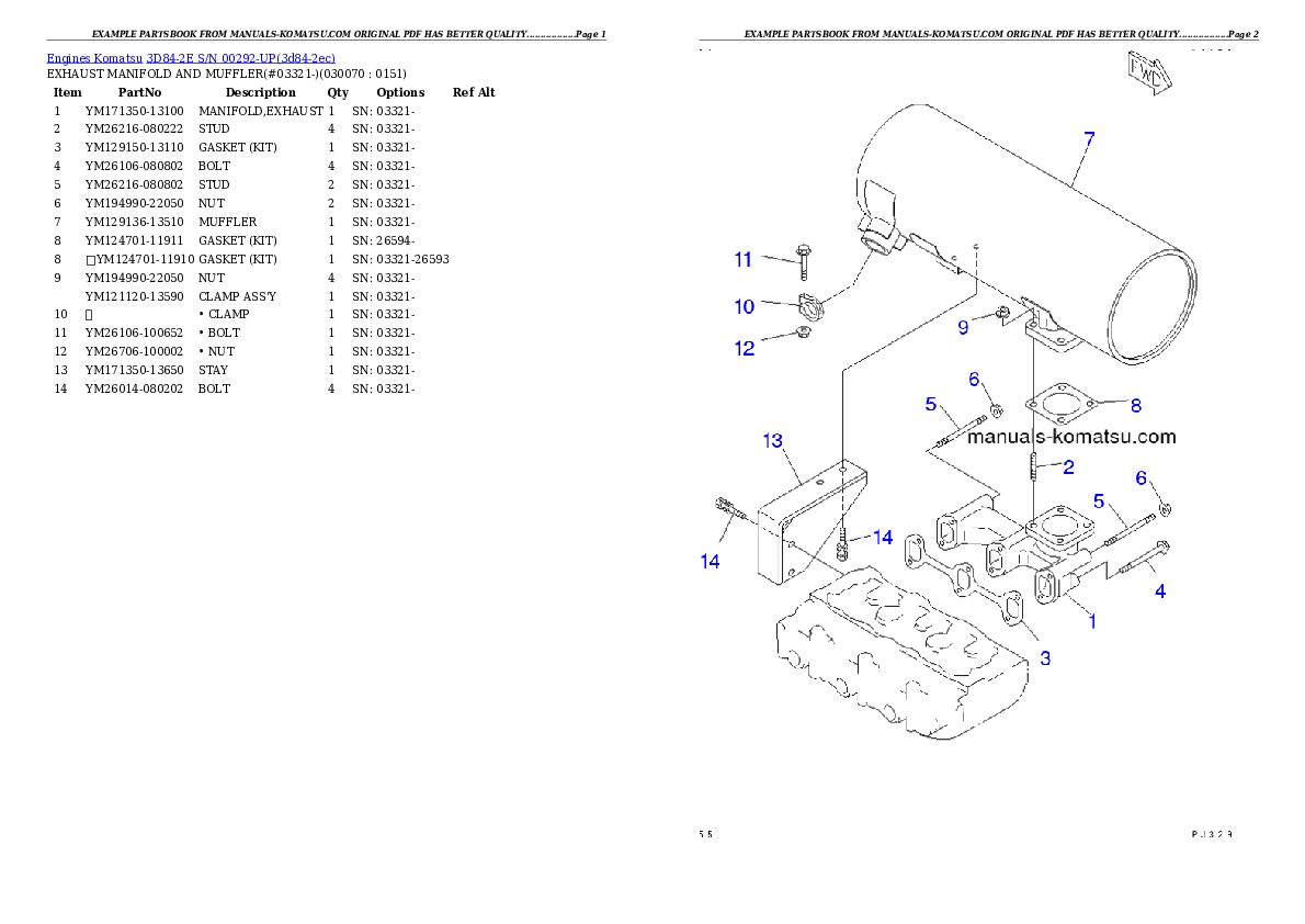 Protected: 3D84-2E S/N 00292-UP Partsbook