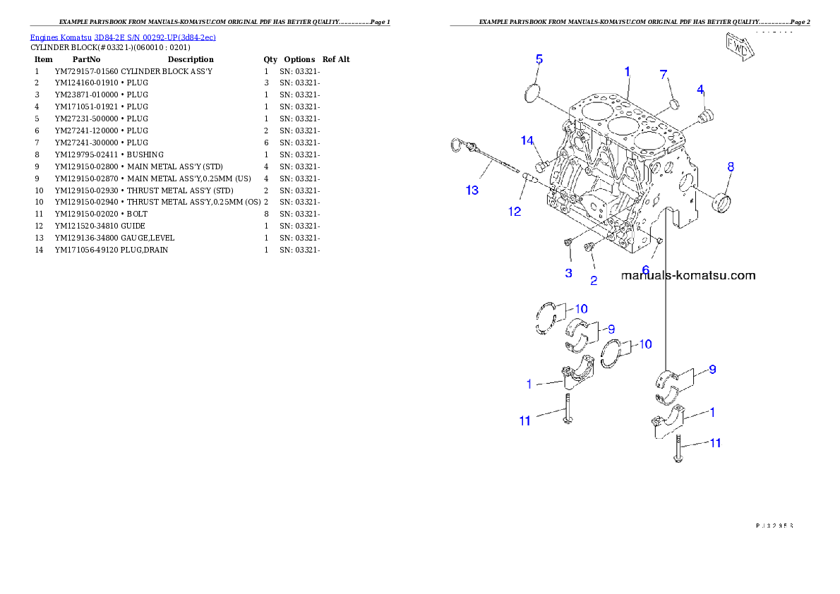 Protected: 3D84-2E S/N 00292-UP Partsbook