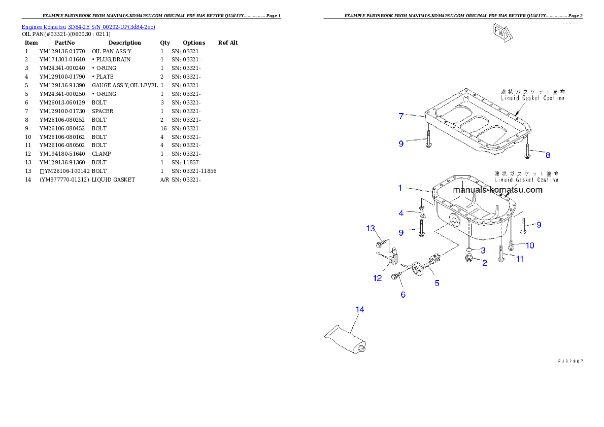 Protected: 3D84-2E S/N 00292-UP Partsbook