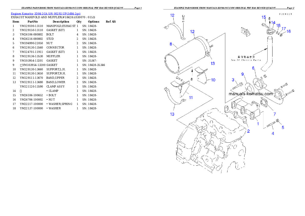 Protected: 3D84-2GA S/N 00292-UP Partsbook