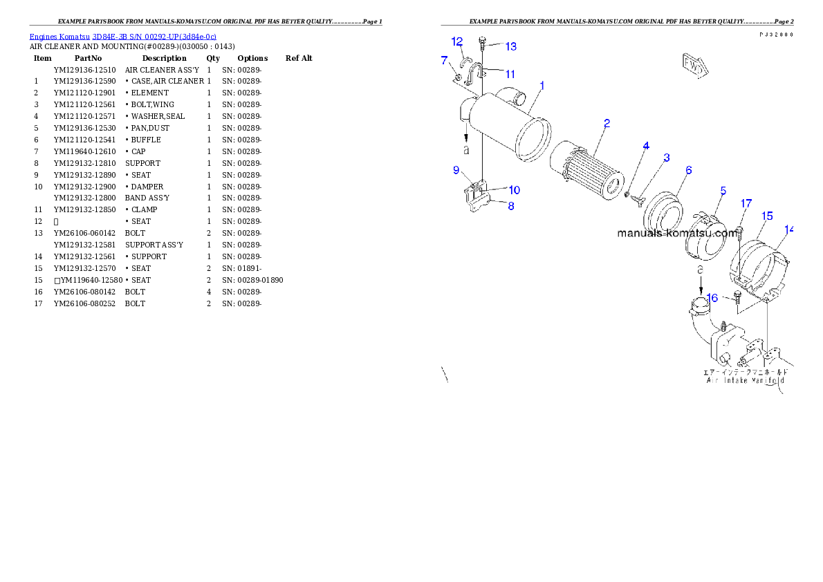 Protected: 3D84E-3B S/N 00292-UP Partsbook