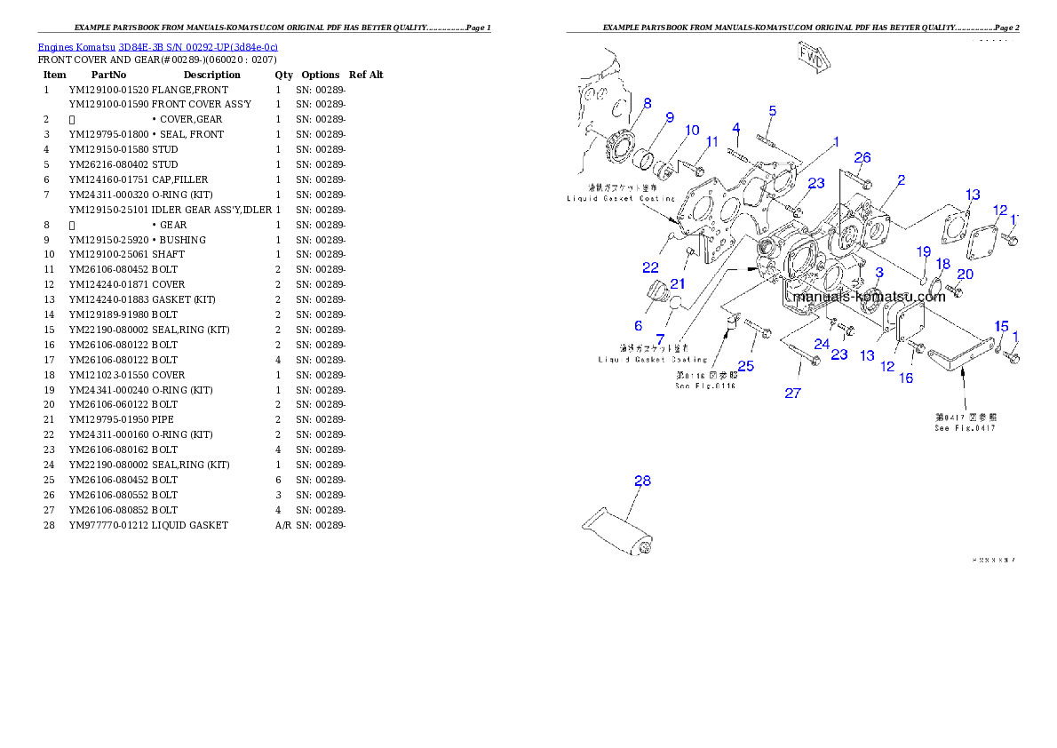 Protected: 3D84E-3B S/N 00292-UP Partsbook