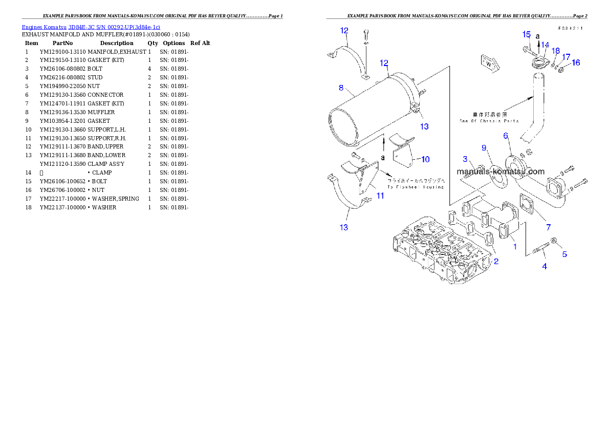 Protected: 3D84E-3C S/N 00292-UP Partsbook