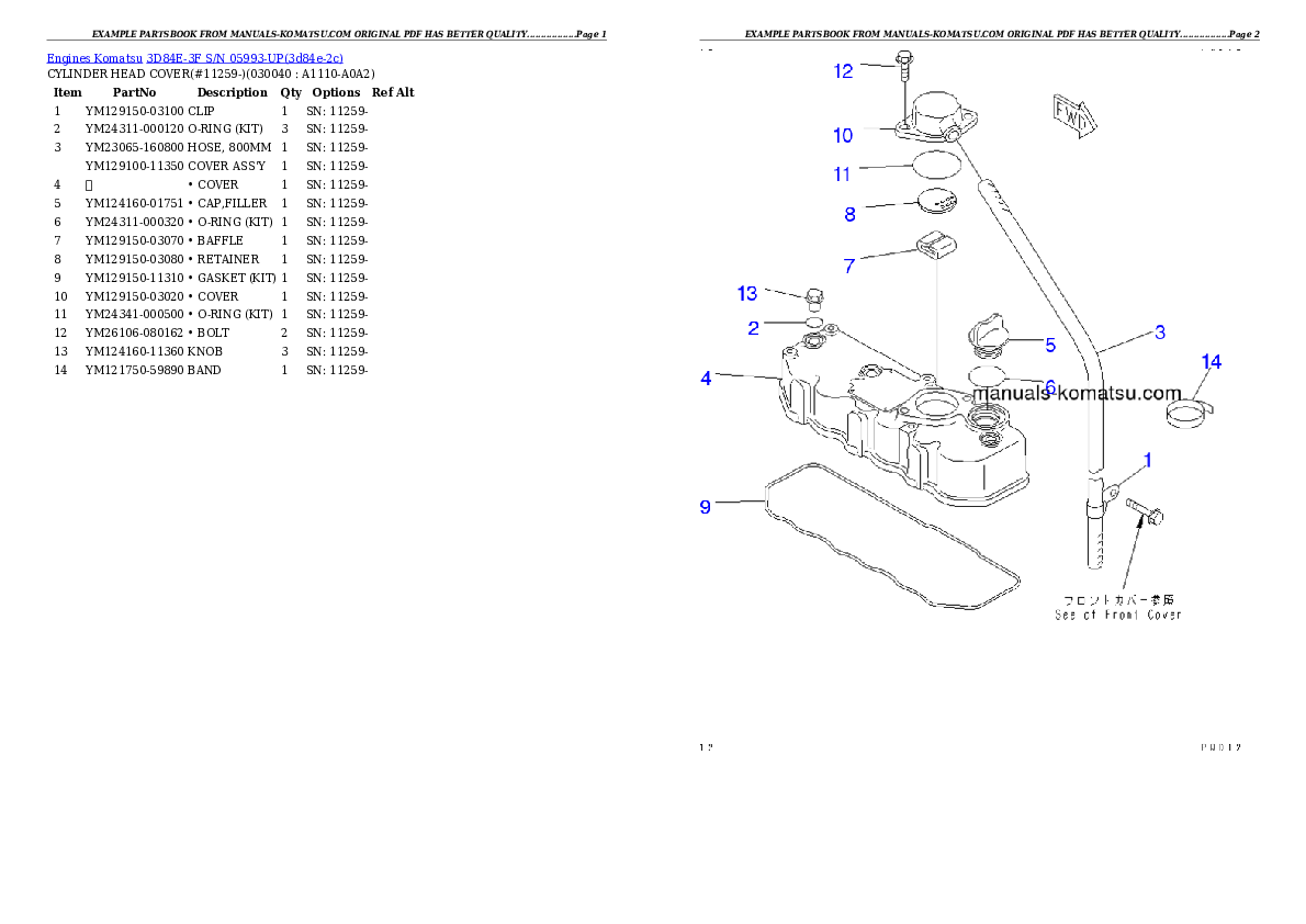 Protected: 3D84E-3F S/N 05993-UP Partsbook