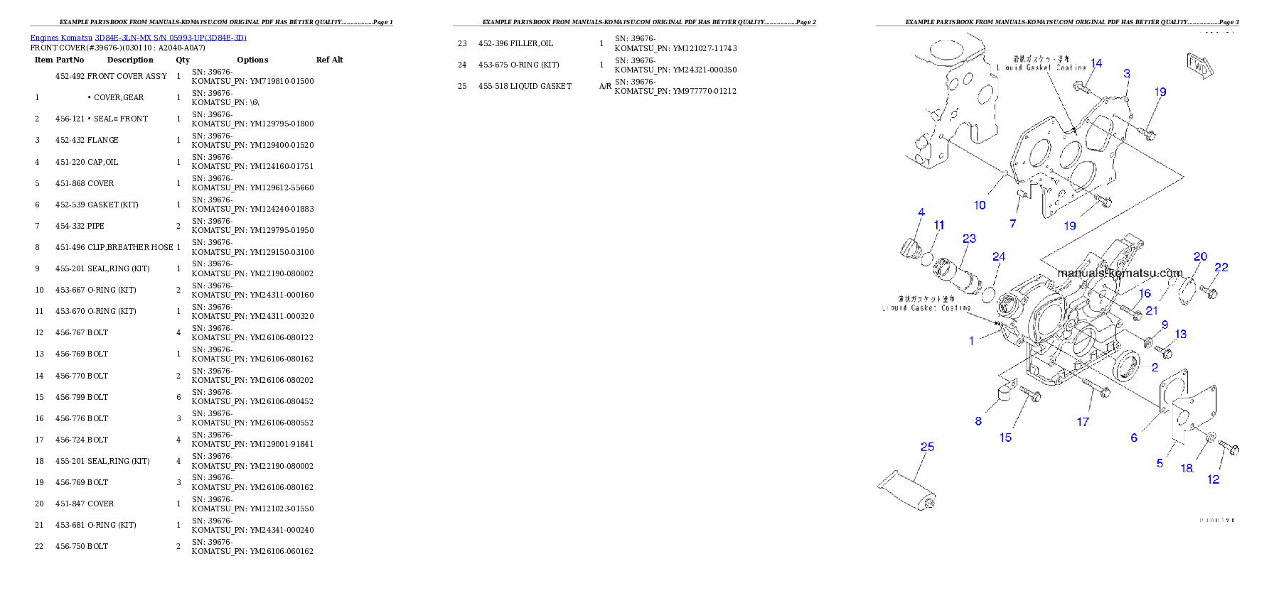 Protected: 3D84E-3LN-MX S/N 05993-UP Partsbook
