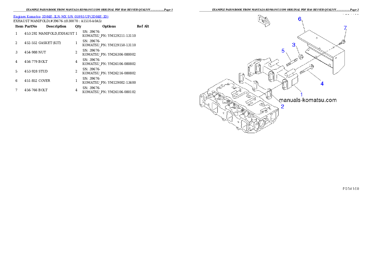 Protected: 3D84E-3LN-MX S/N 05993-UP Partsbook