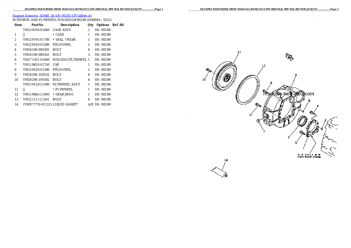 Protected: 3D84E-3A S/N 00292-UP Partsbook