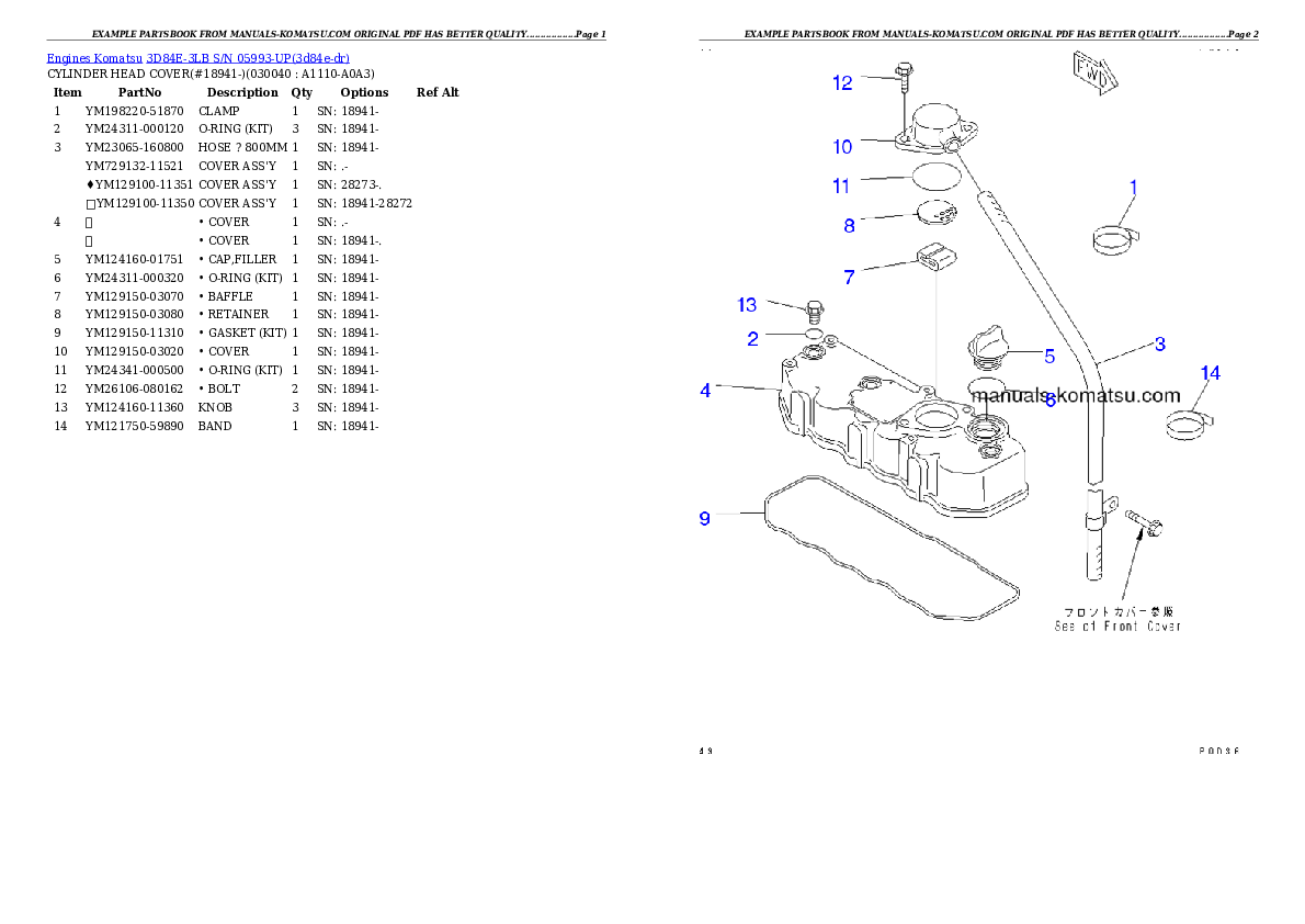 Protected: 3D84E-3LB S/N 05993-UP Partsbook