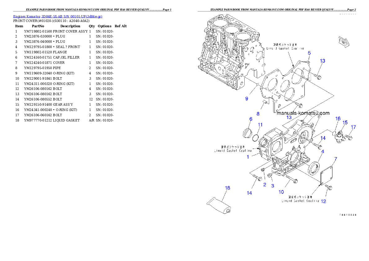 Protected: 3D84E-5X-AB S/N 00101-UP Partsbook