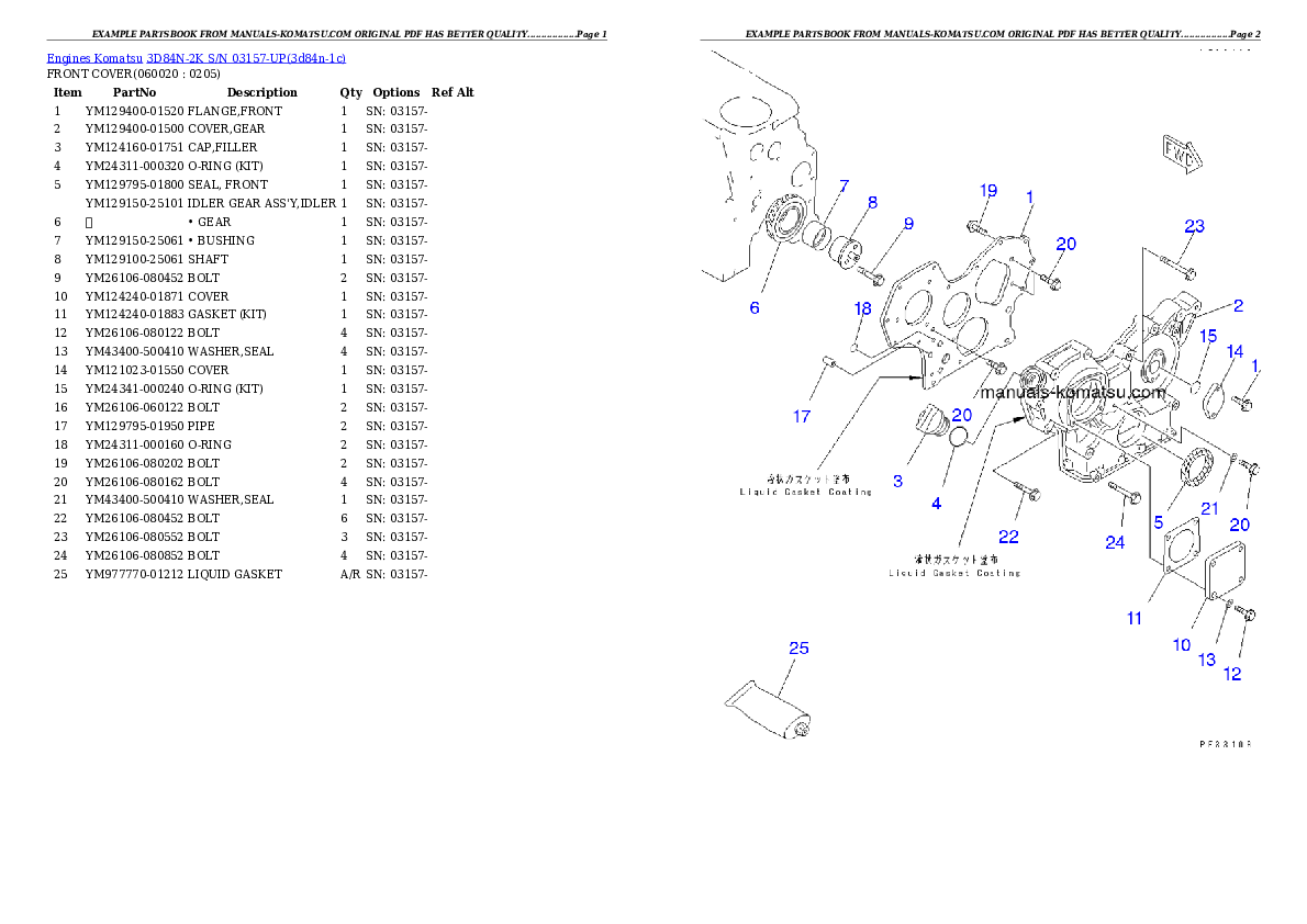 Protected: 3D84N-2K S/N 03157-UP Partsbook