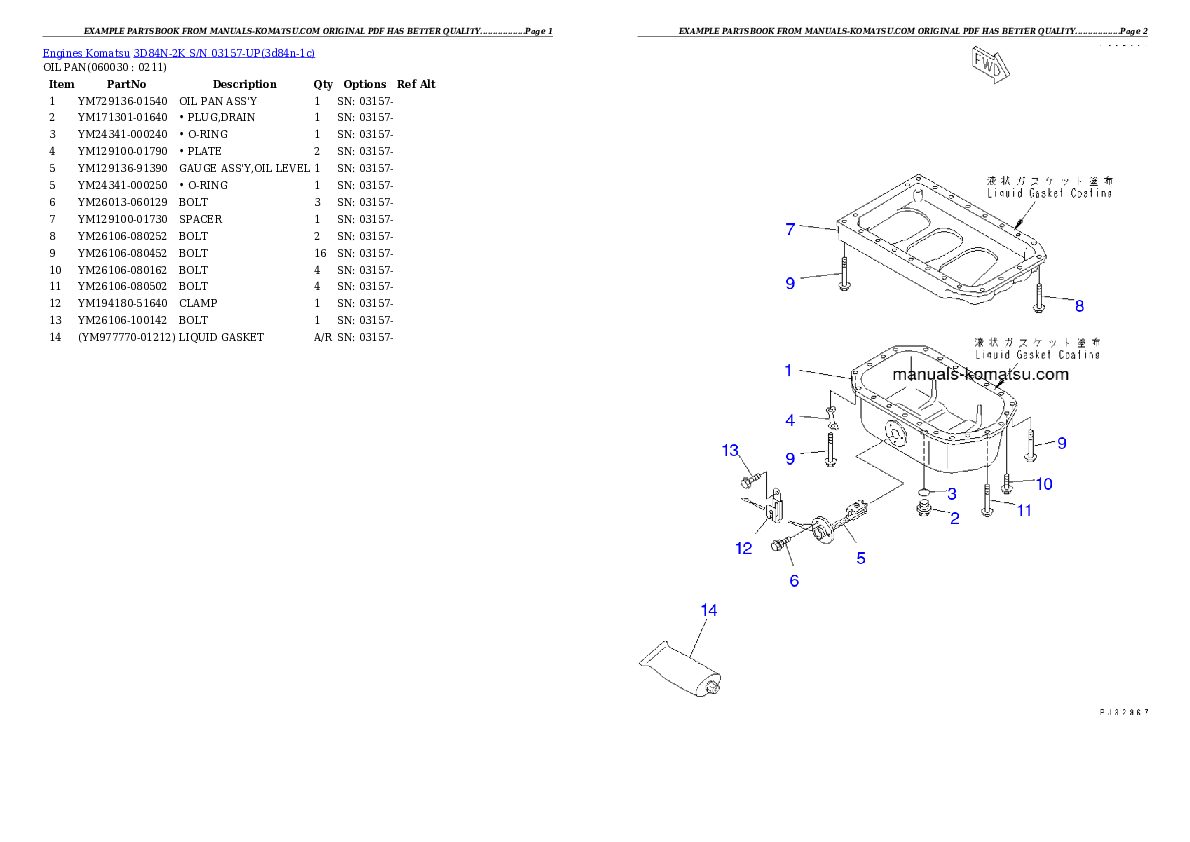Protected: 3D84N-2K S/N 03157-UP Partsbook