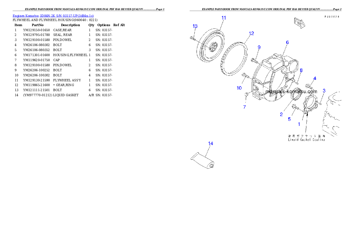 Protected: 3D84N-2K S/N 03157-UP Partsbook