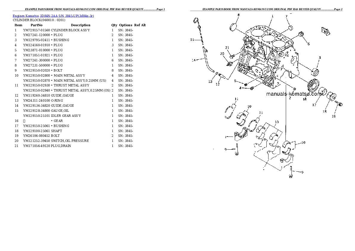 Protected: 3D84N-2AA S/N 3845-UP Partsbook