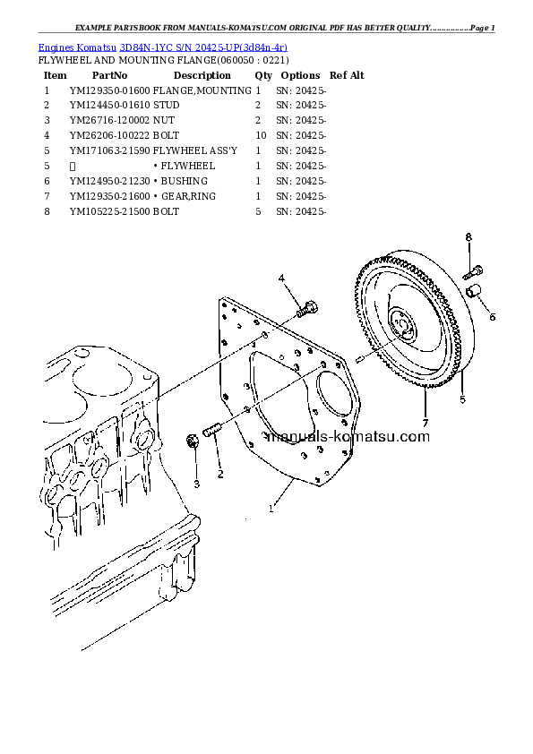 Protected: 3D84N-1YC S/N 20425-UP Partsbook