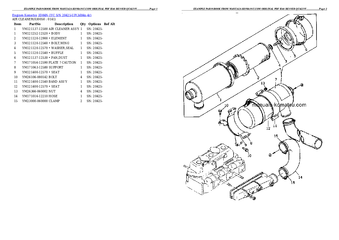 Protected: 3D84N-1YC S/N 20425-UP Partsbook