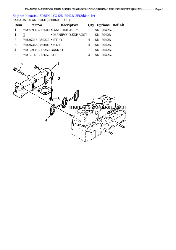 Protected: 3D84N-1YC S/N 20425-UP Partsbook