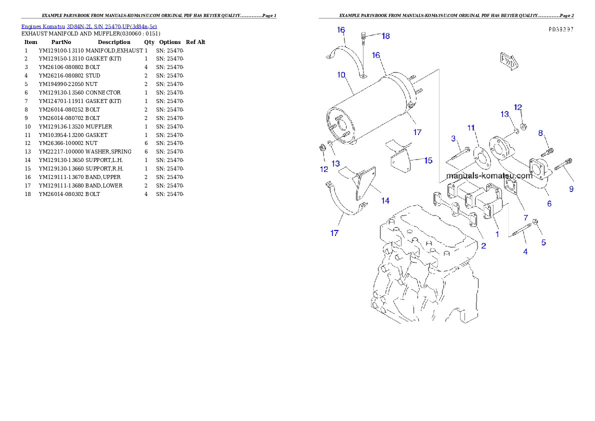 Protected: 3D84N-2L S/N 25470-UP Partsbook