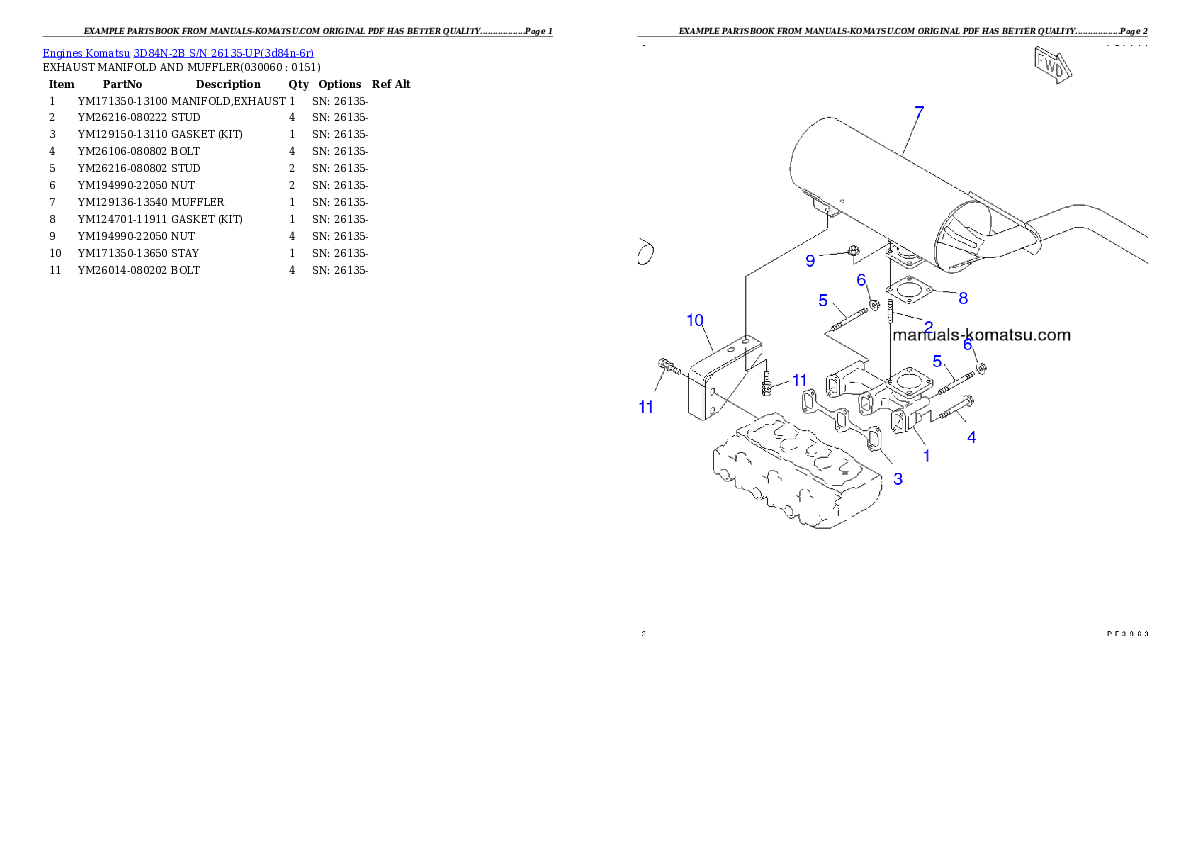 Protected: 3D84N-2B S/N 26135-UP Partsbook