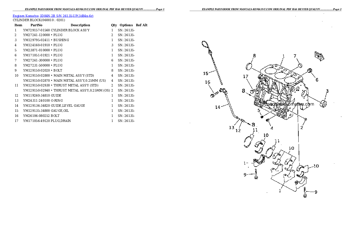 Protected: 3D84N-2B S/N 26135-UP Partsbook