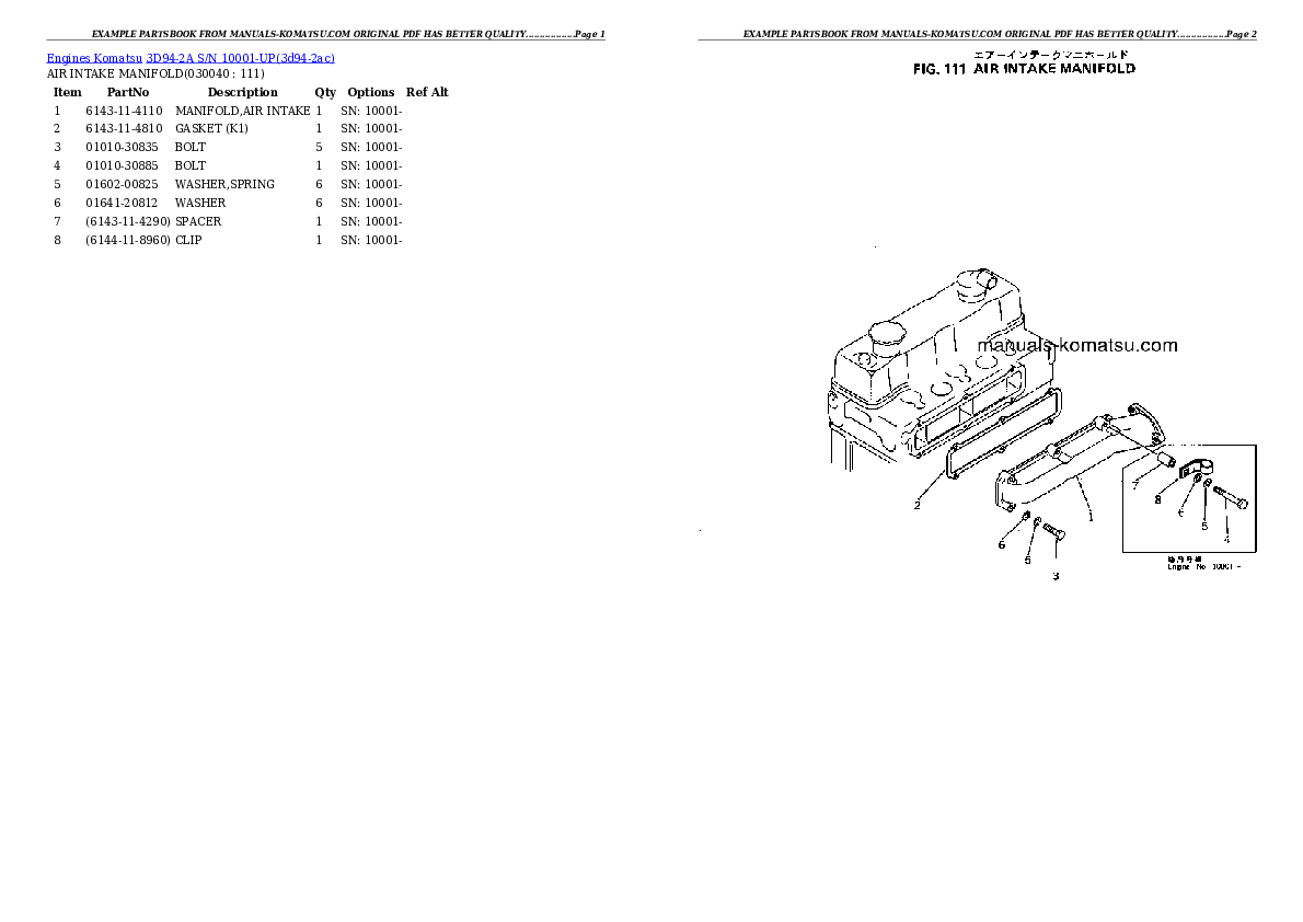 Protected: 3D94-2A S/N 10001-UP Partsbook