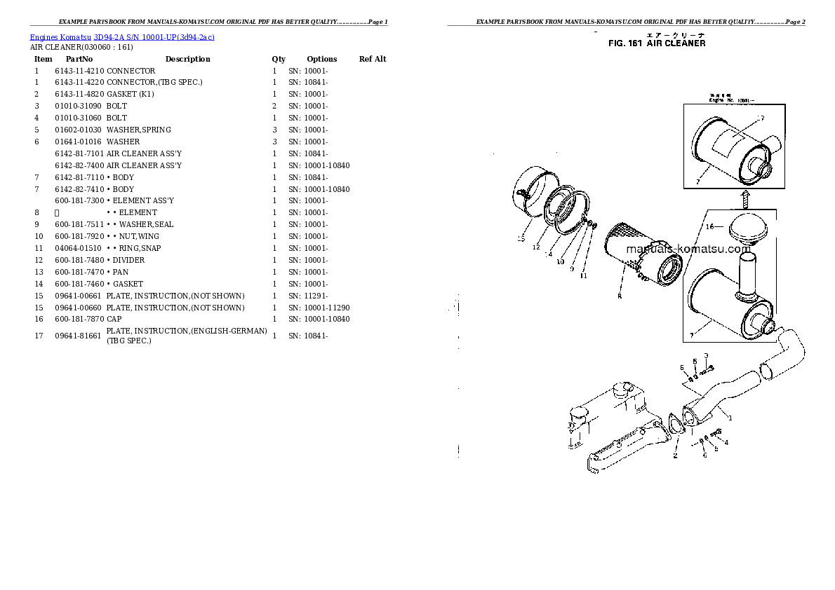 Protected: 3D94-2A S/N 10001-UP Partsbook