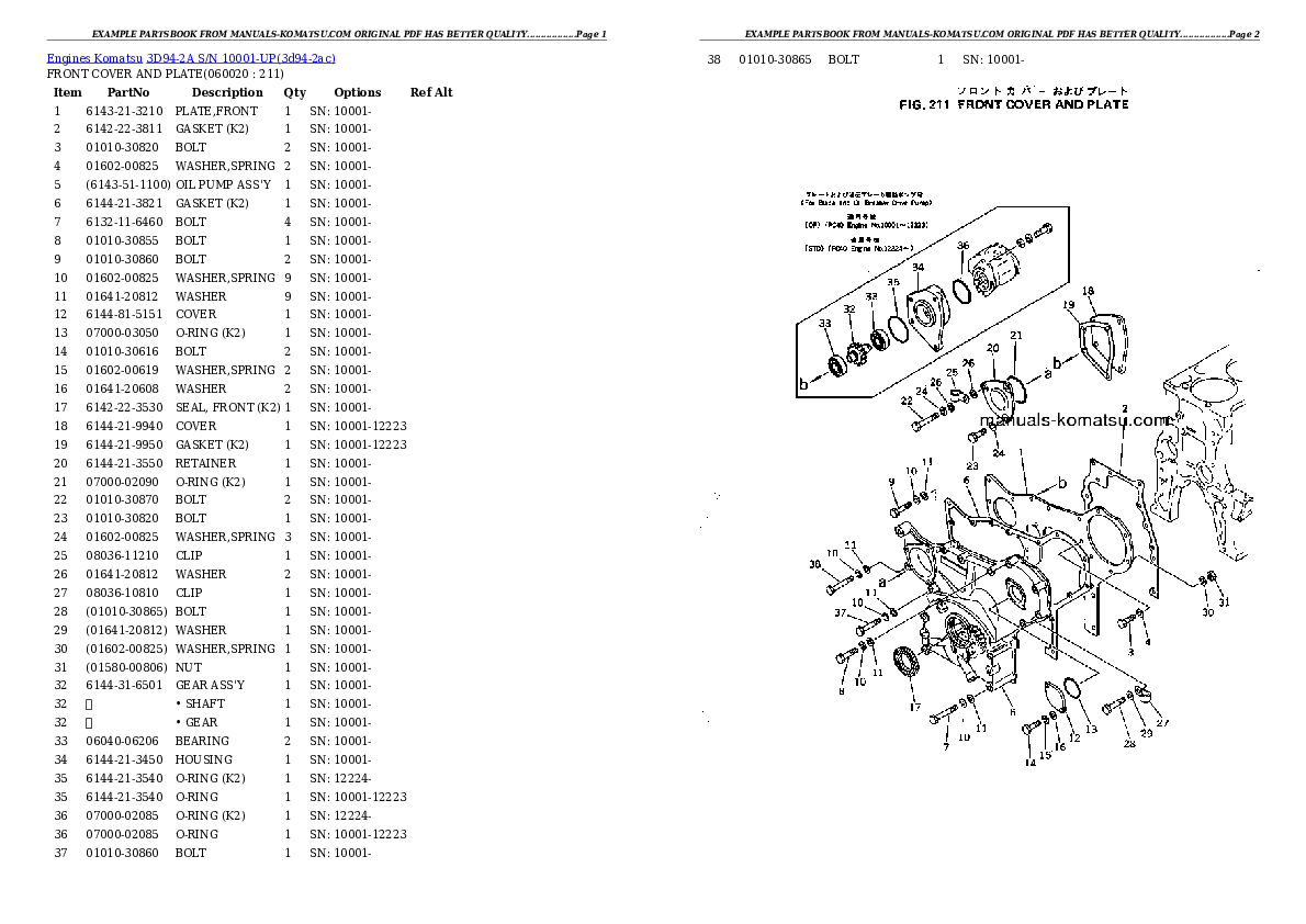 Protected: 3D94-2A S/N 10001-UP Partsbook