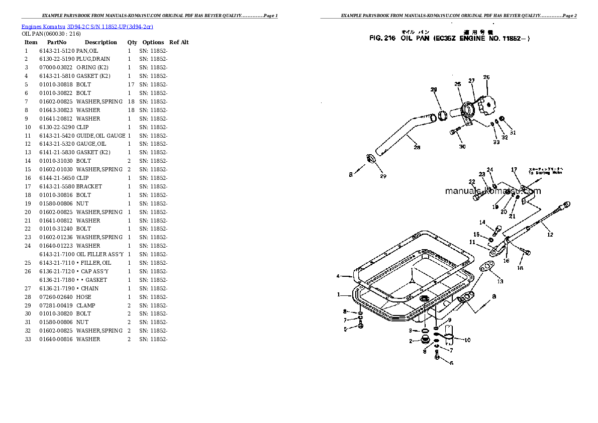 Protected: 3D94-2C S/N 11852-UP Partsbook