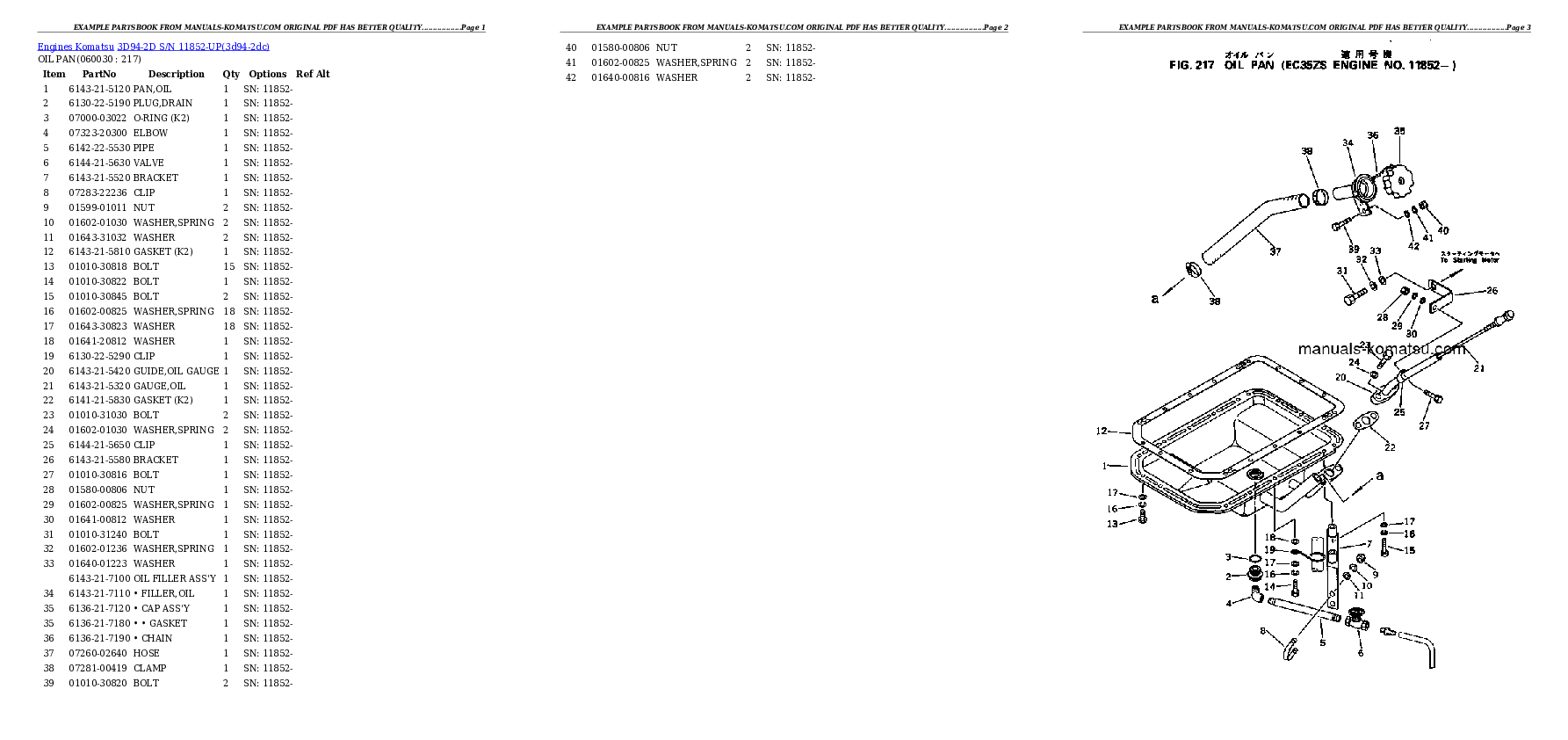 Protected: 3D94-2D S/N 11852-UP Partsbook