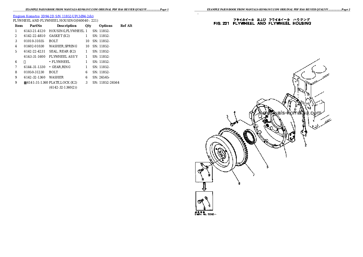 Protected: 3D94-2D S/N 11852-UP Partsbook