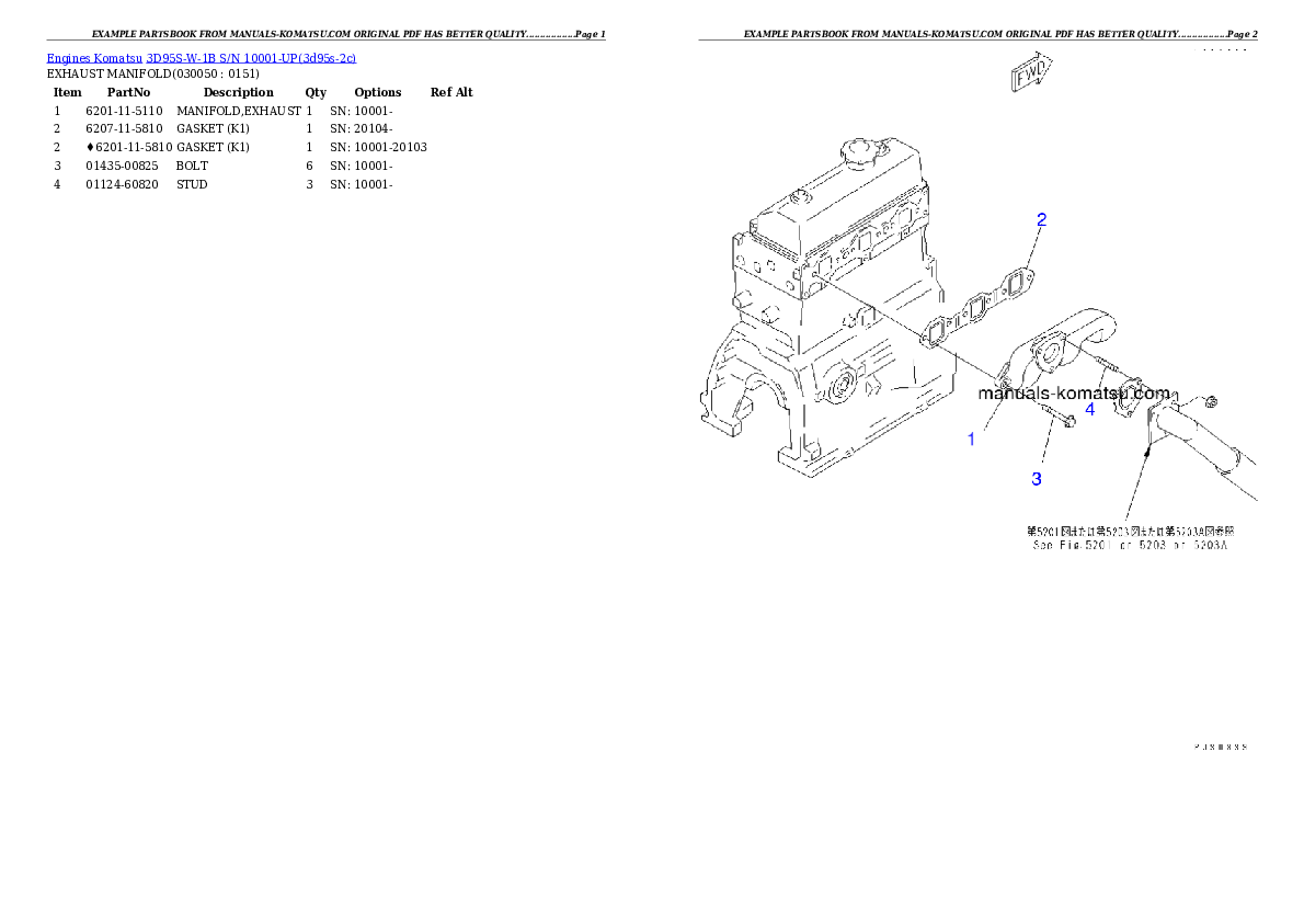 Protected: 3D95S-W-1B S/N 10001-UP Partsbook