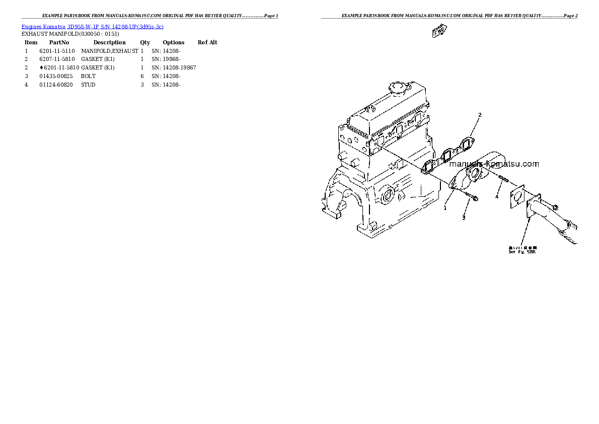 Protected: 3D95S-W-1F S/N 14208-UP Partsbook