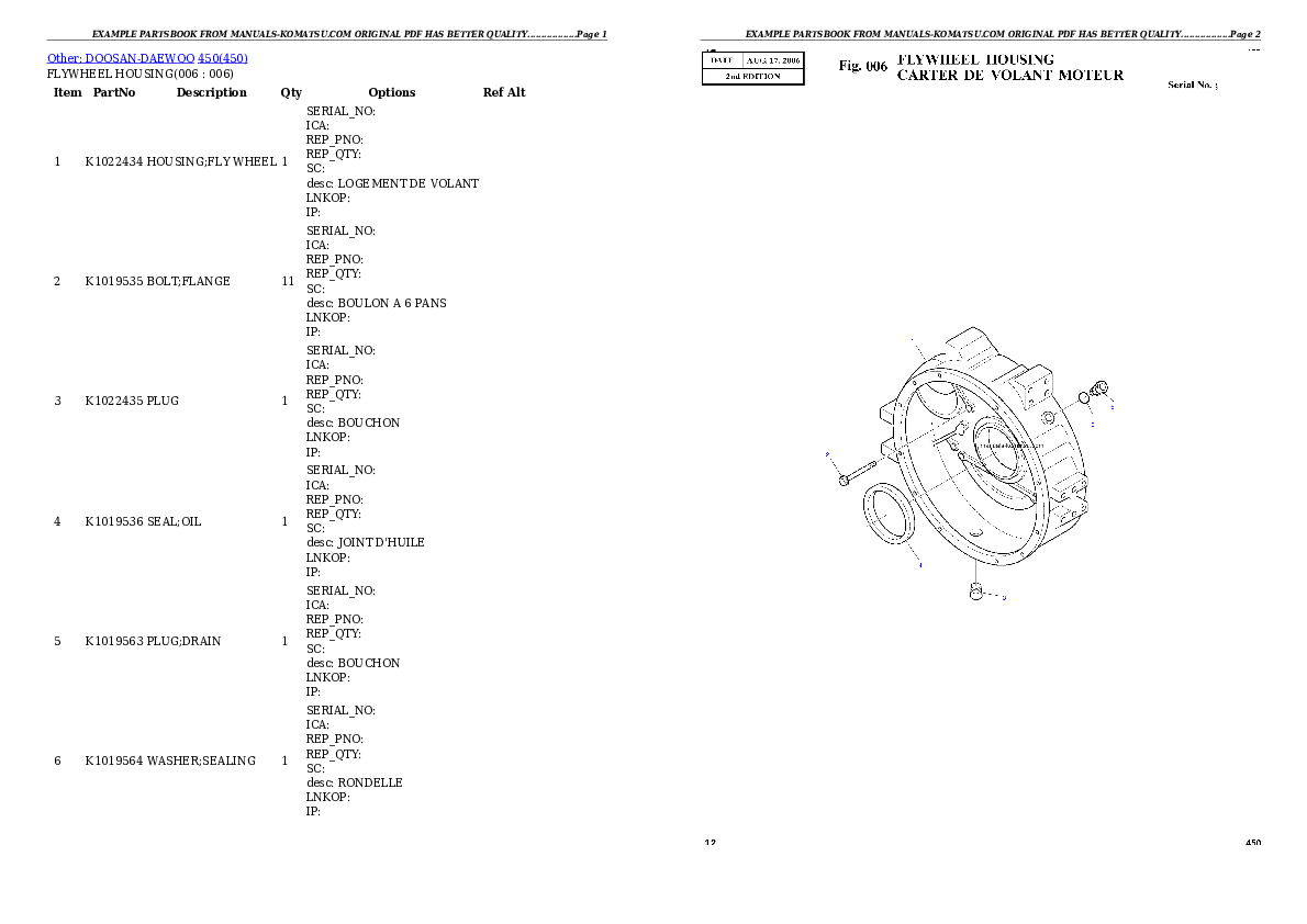 Protected: SAA6D125E-5FR S/N 660001-UP (For PC400-8R/PC400LC-8R/PC450-8R/PC450LC-8R/PC500LC-8R) Partsbook
