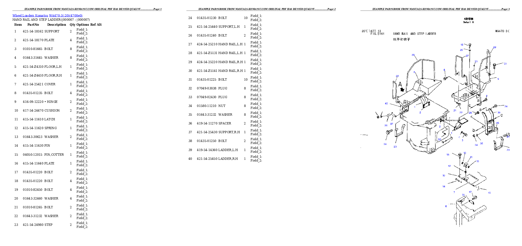 Protected: WA470-3(-20) Partsbook