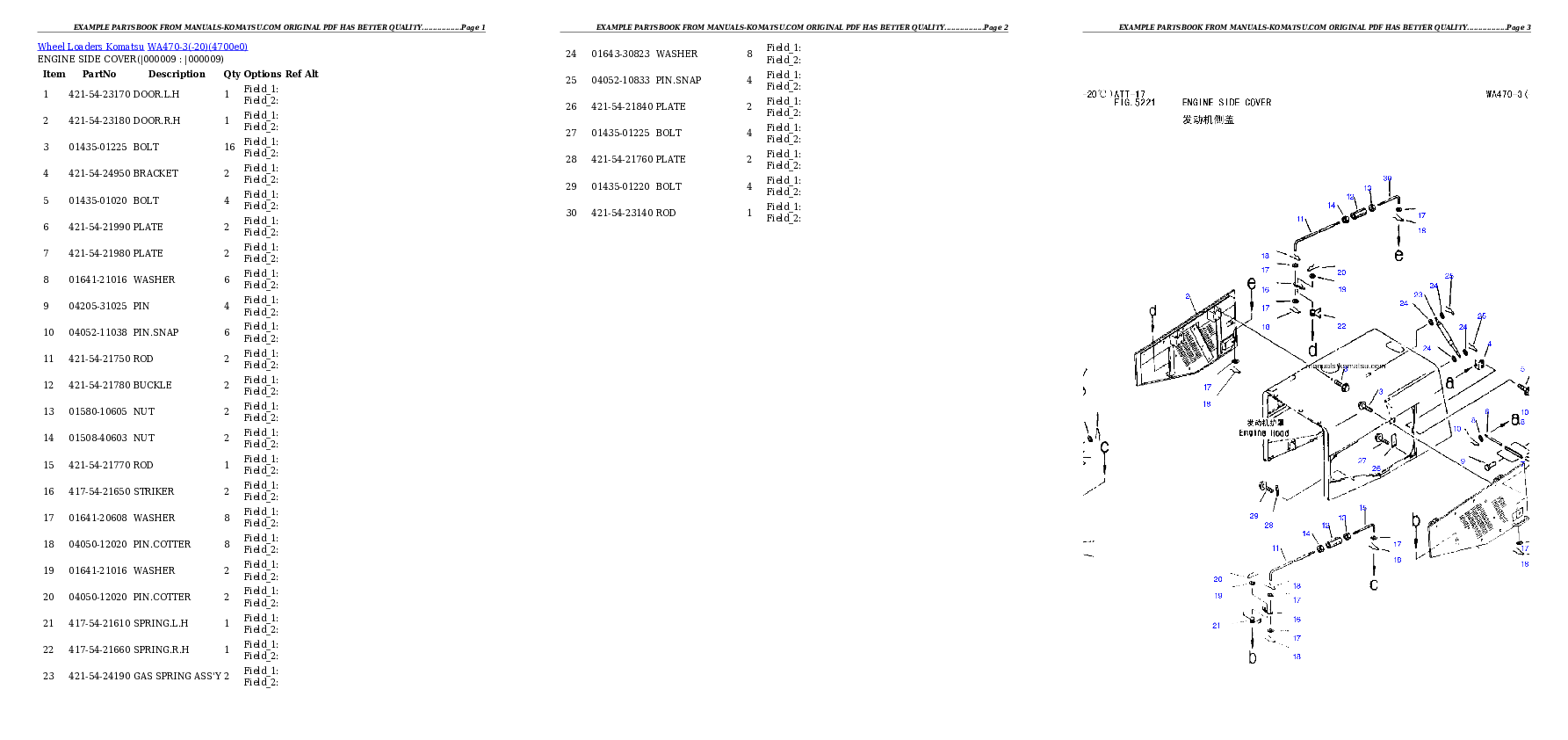 Protected: WA470-3(-20) Partsbook