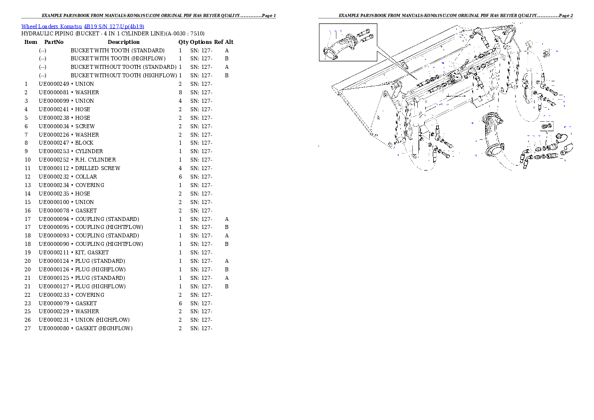 Protected: 4B19 S/N 127-Up Partsbook