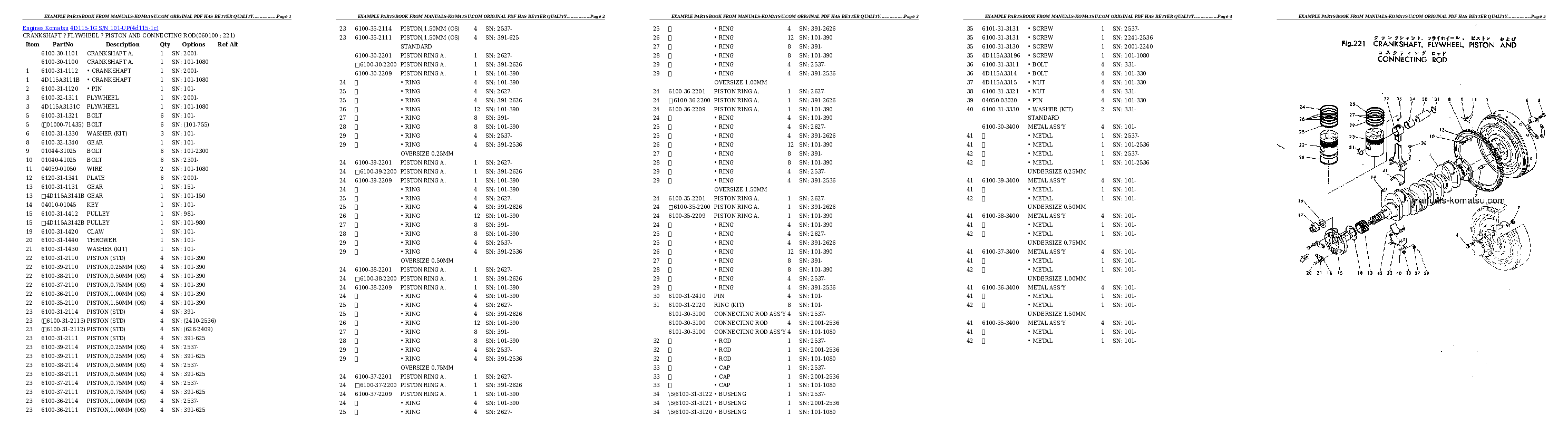 Protected: 4D115-1G S/N 101-UP Partsbook