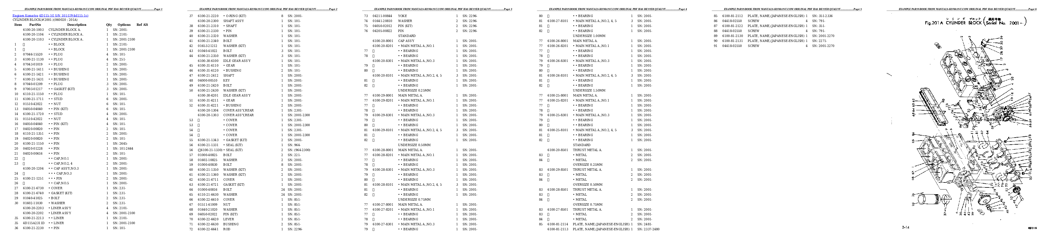 Protected: 4D115-1G S/N 101-UP Partsbook