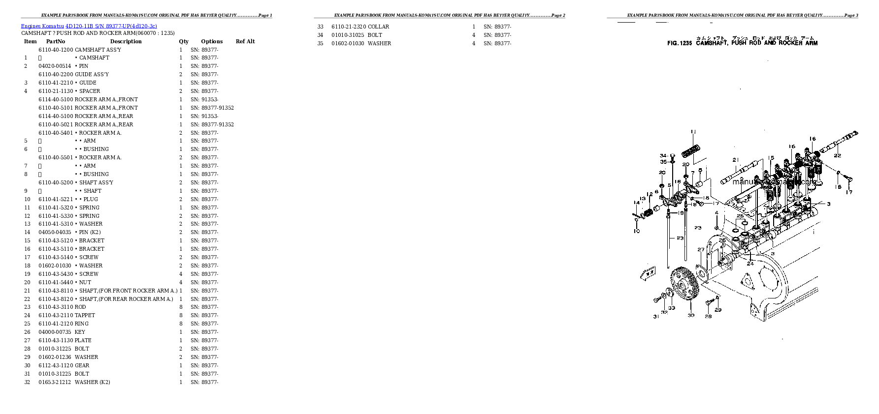 Protected: 4D120-11B S/N 89377-UP Partsbook