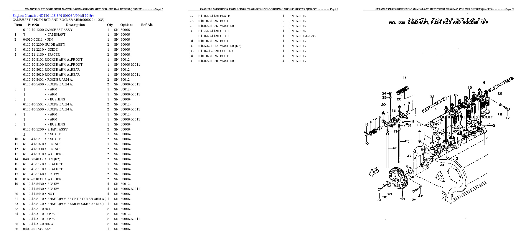 Protected: 4D120-11S S/N 50006-UP Partsbook