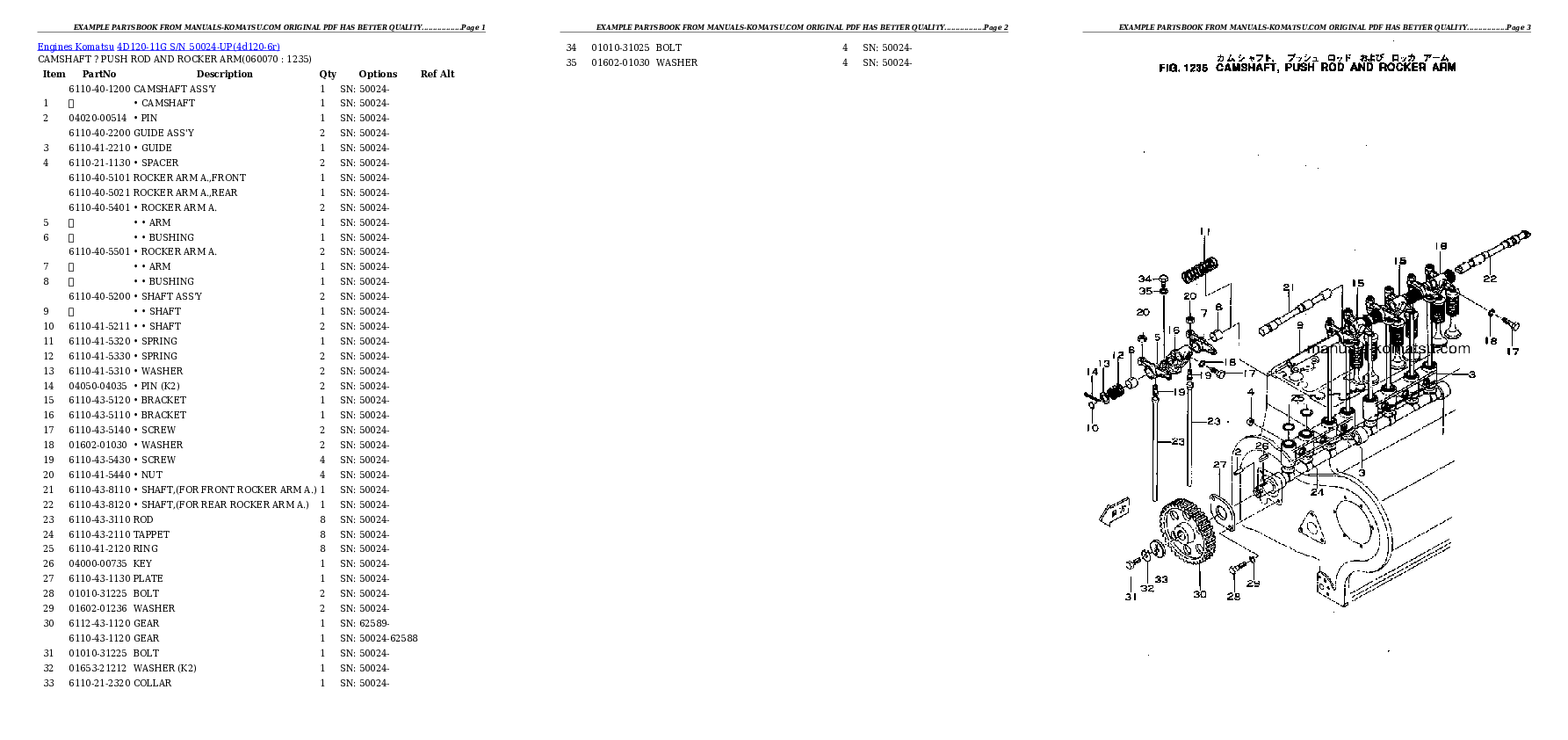 Protected: 4D120-11G S/N 50024-UP Partsbook