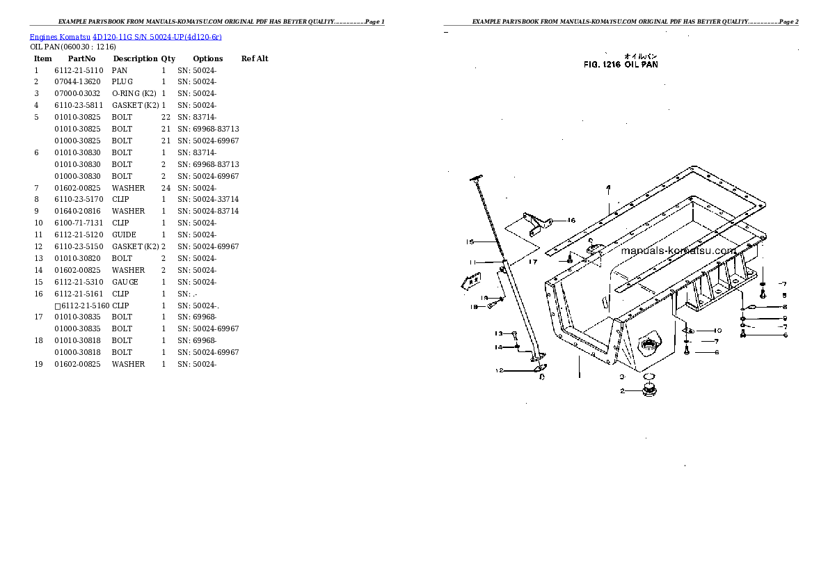 Protected: 4D120-11G S/N 50024-UP Partsbook