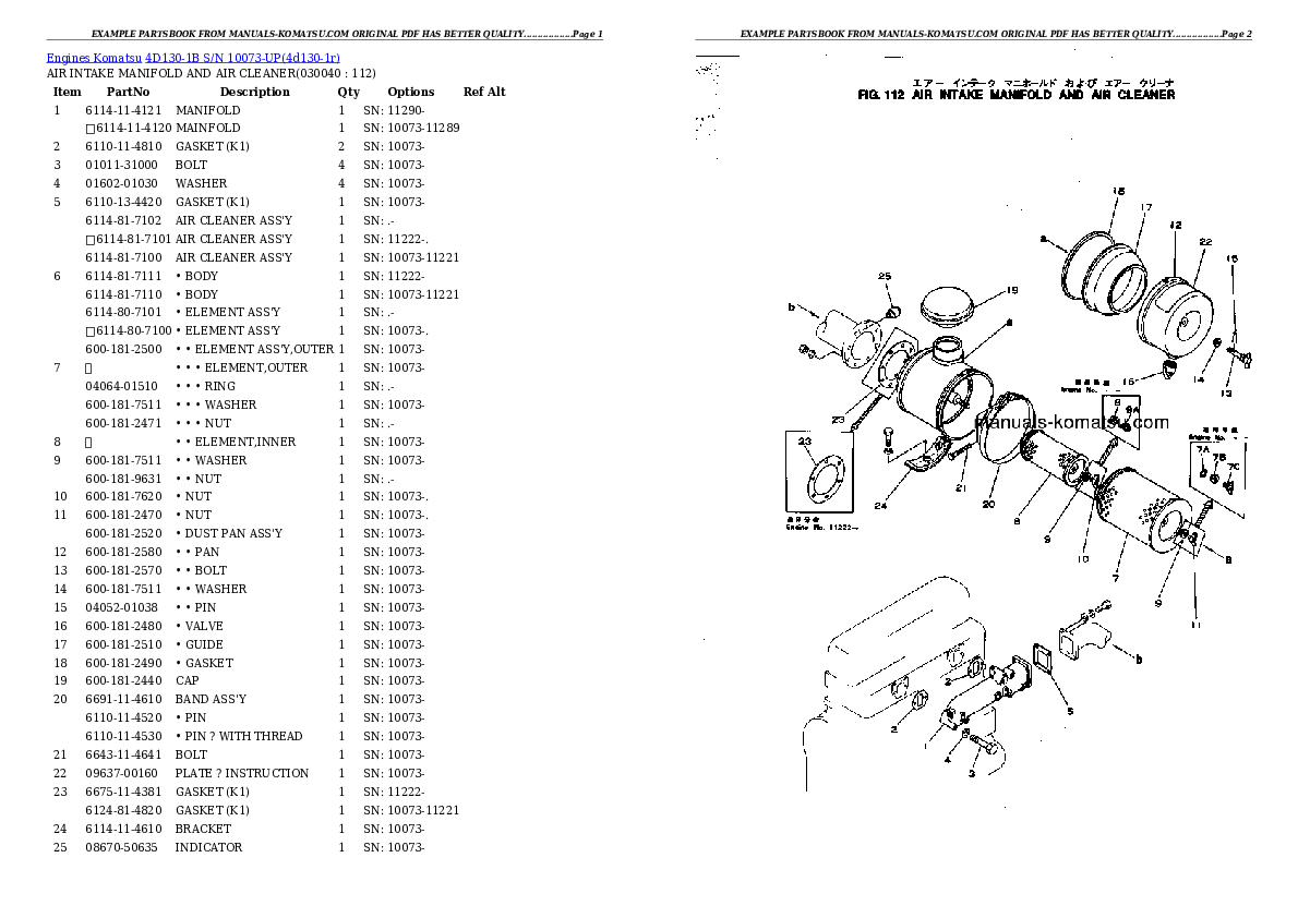 Protected: 4D130-1B S/N 10073-UP Partsbook