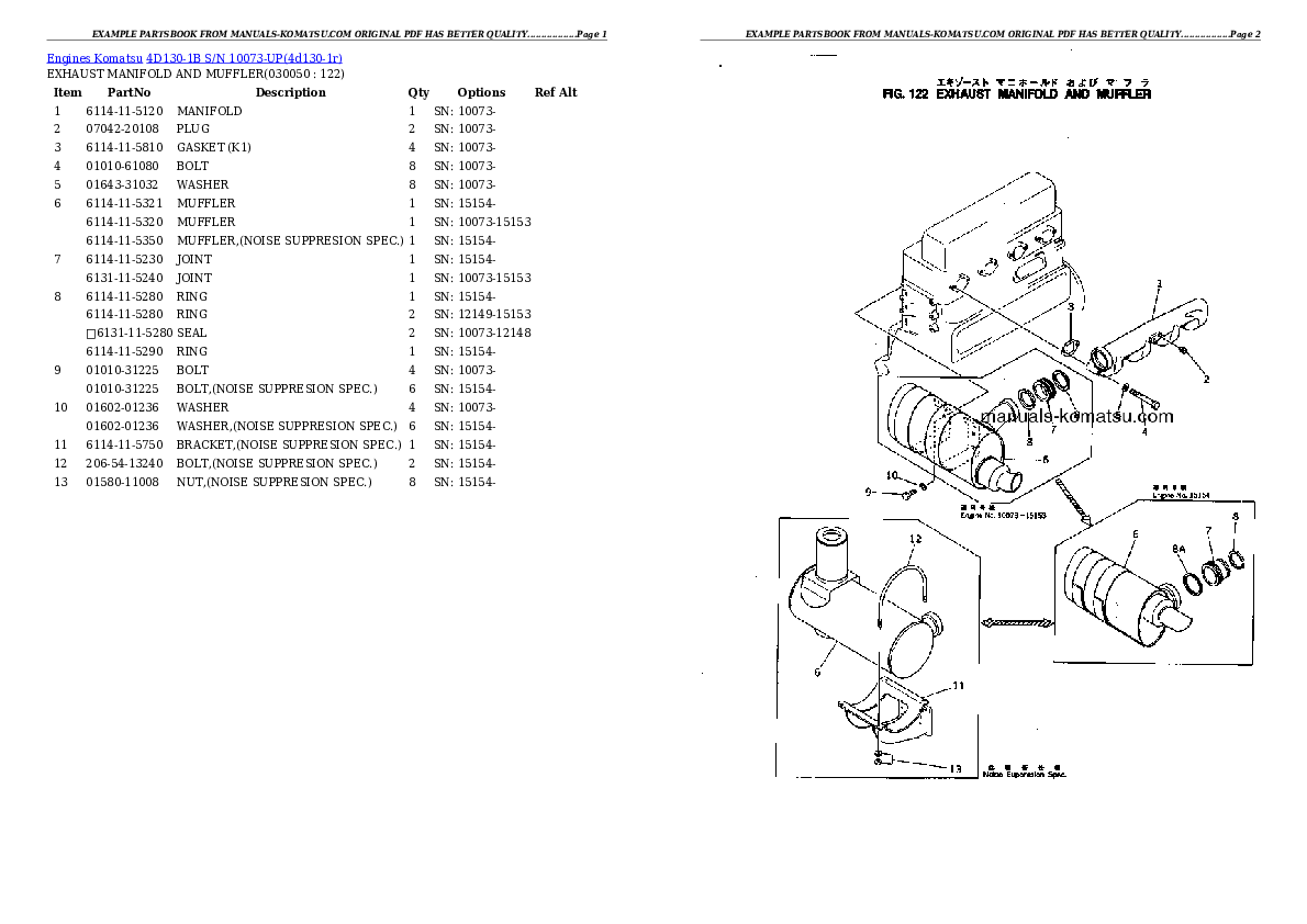 Protected: 4D130-1B S/N 10073-UP Partsbook
