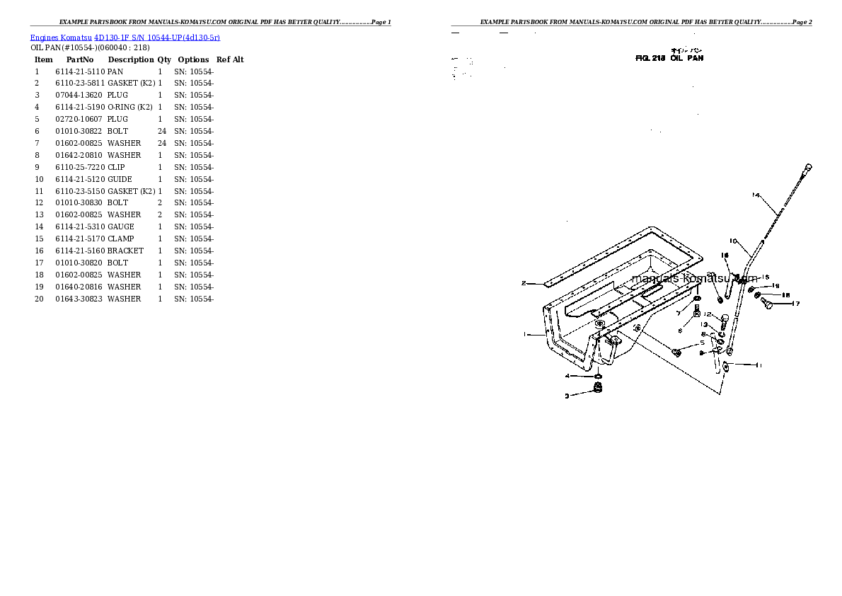 Protected: 4D130-1F S/N 10544-UP Partsbook