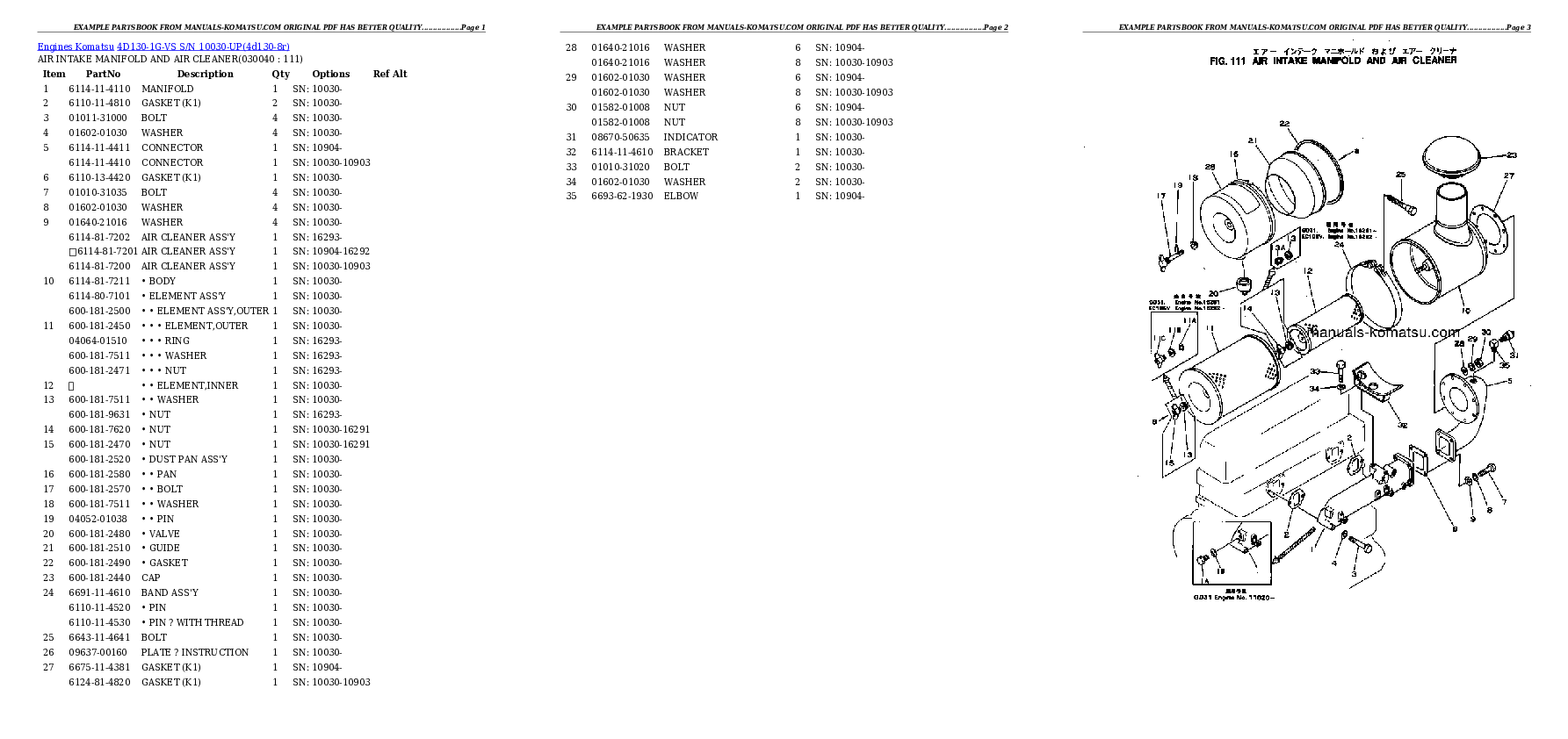 Protected: 4D130-1G-VS S/N 10030-UP Partsbook