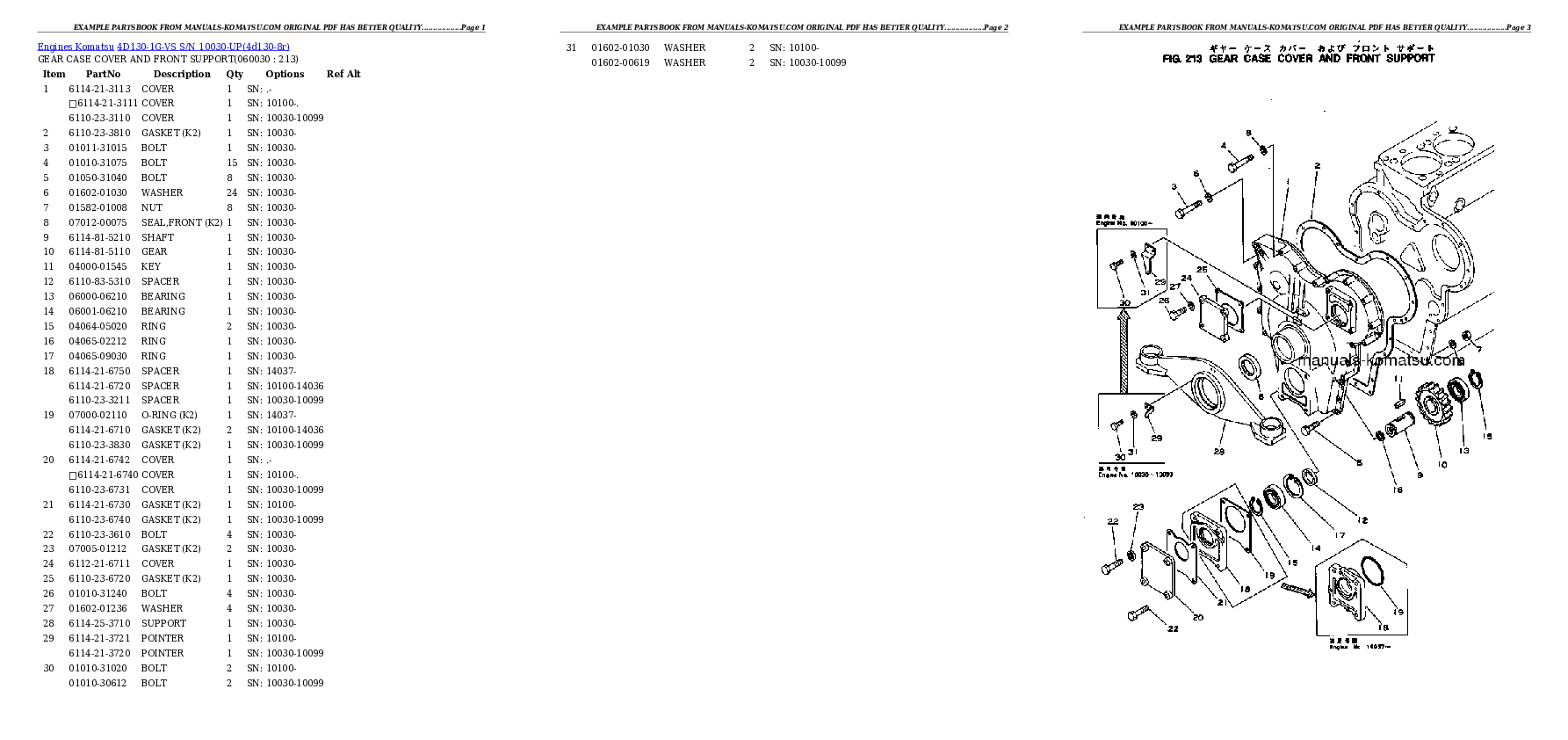 Protected: 4D130-1G-VS S/N 10030-UP Partsbook