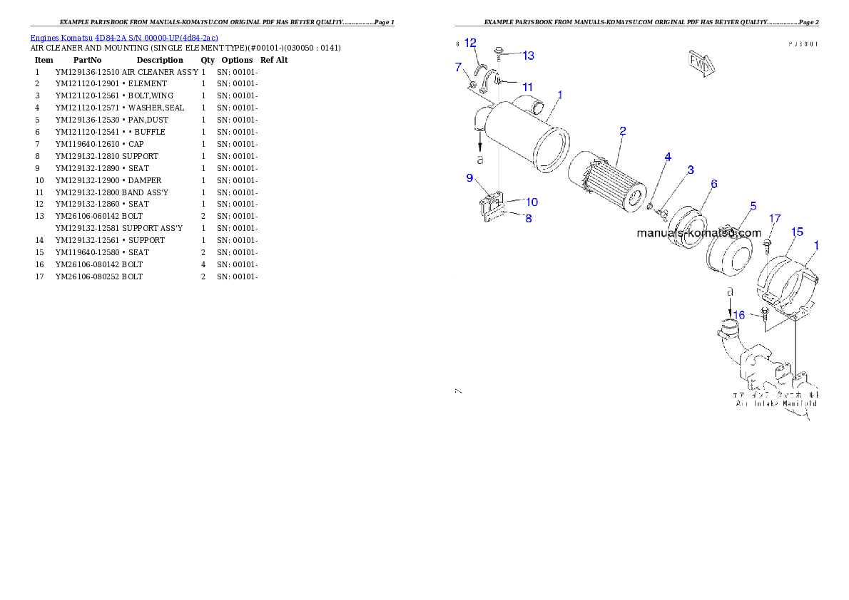 Protected: 4D84-2A S/N 00000-UP Partsbook