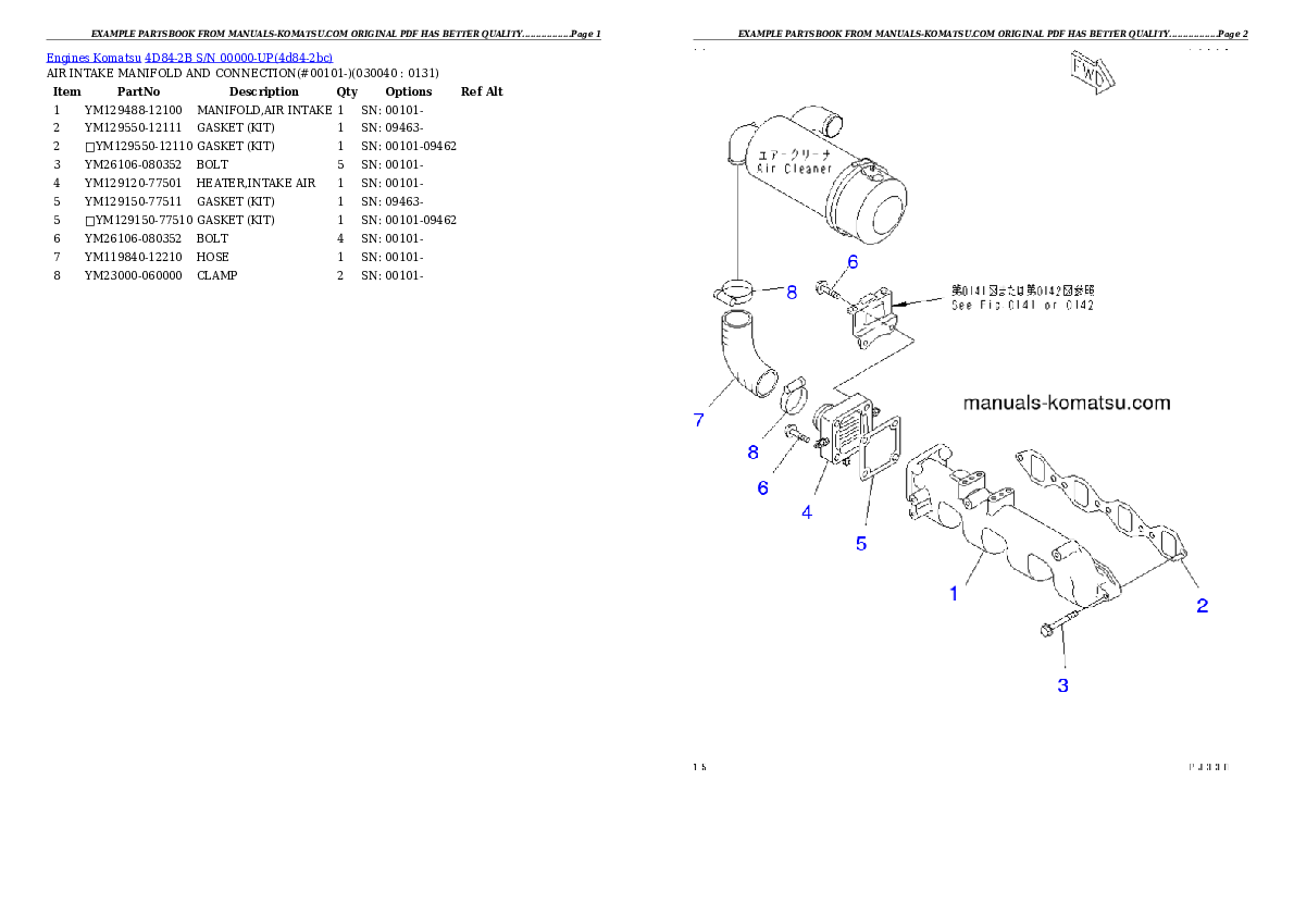Protected: 4D84-2B S/N 00000-UP Partsbook