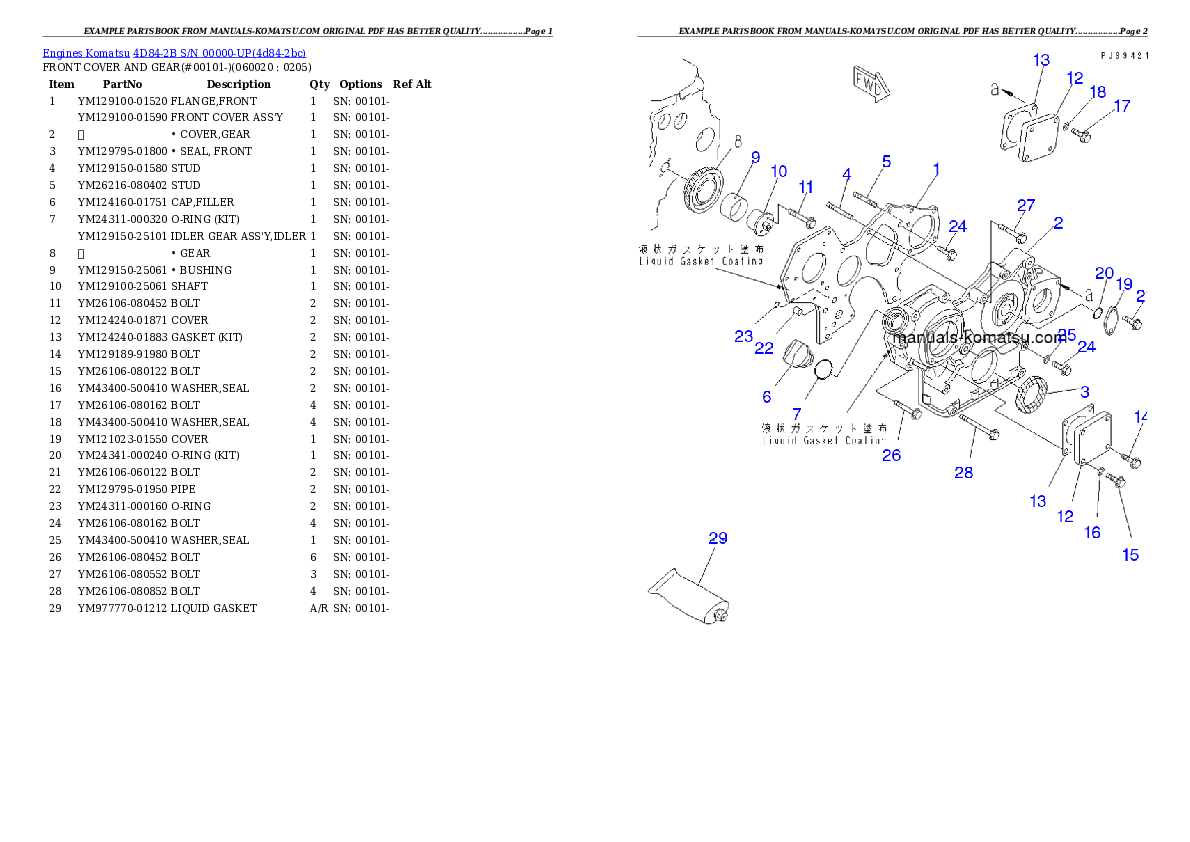Protected: 4D84-2B S/N 00000-UP Partsbook